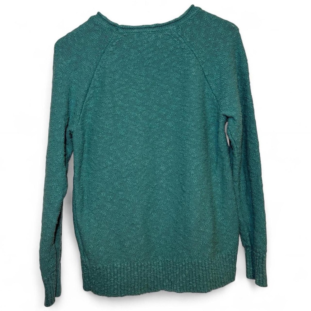 Retro turquoise L.L.Bean rolled neck knit sweater - Picture 7 of 7